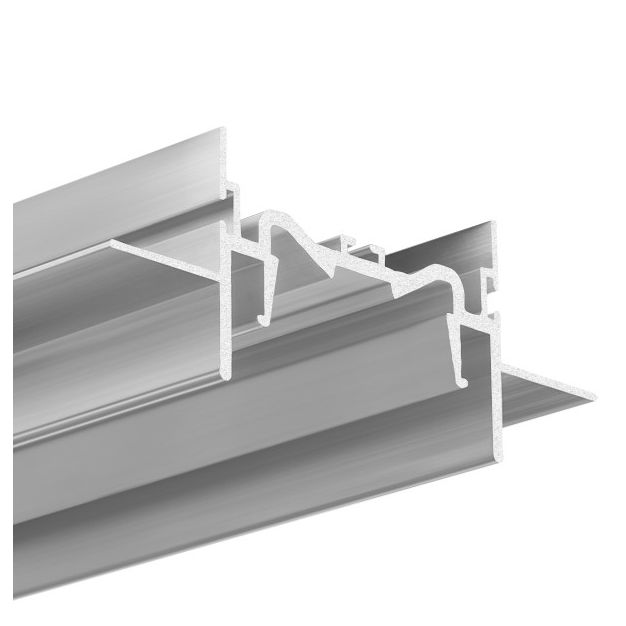 Klus FOLED-50 - inbouw LED profiel voor spanplafonds - 5,46 cm vensterbreedte - 200cm lengte - aluminium