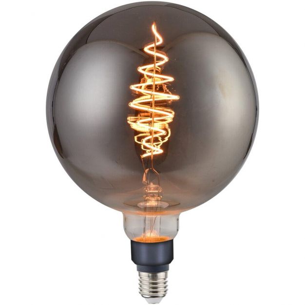Nordlux LED filament lamp - Ø 20 x 28,3 cm - E27 - 8,5W dimbaar - 1800K - gerookt 