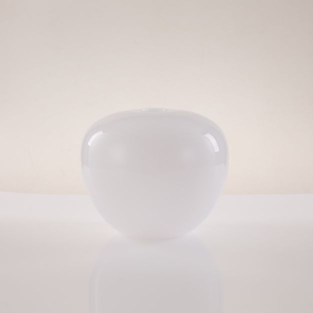 Artdelight Windsor - glazen lampenkap - Ø 29 x 24,5 cm - wit