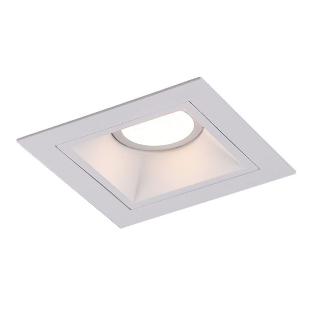 Maxlight Hit - inbouwspot 1L - 115 x 115 mm, 95 x 95 mm inbouwmaat - wit