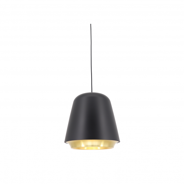 Artdelight Santiago - hanglamp - Ø 35 x 190,5 cm - zwart en goud