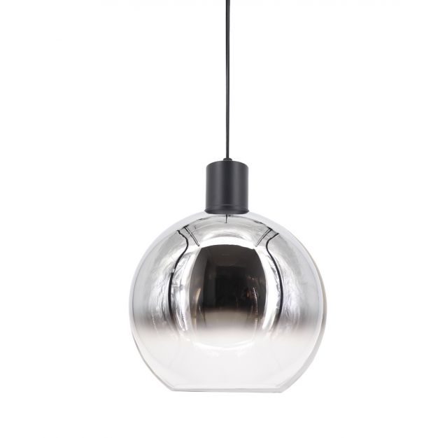 Artdelight Rosario - hanglamp - Ø 30 x 150 cm - gerookt chroom