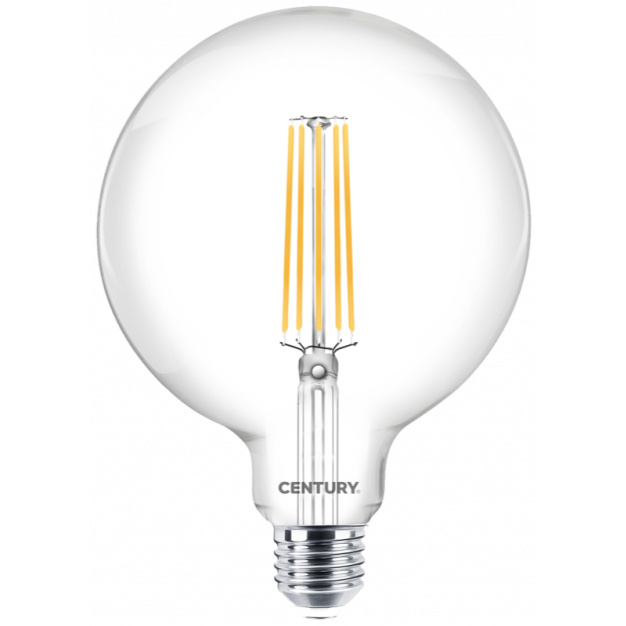 Century Italia LED filament lamp - Ø 12,5 x 17 cm - E27 - 16W niet dimbaar - 2700K - transparant