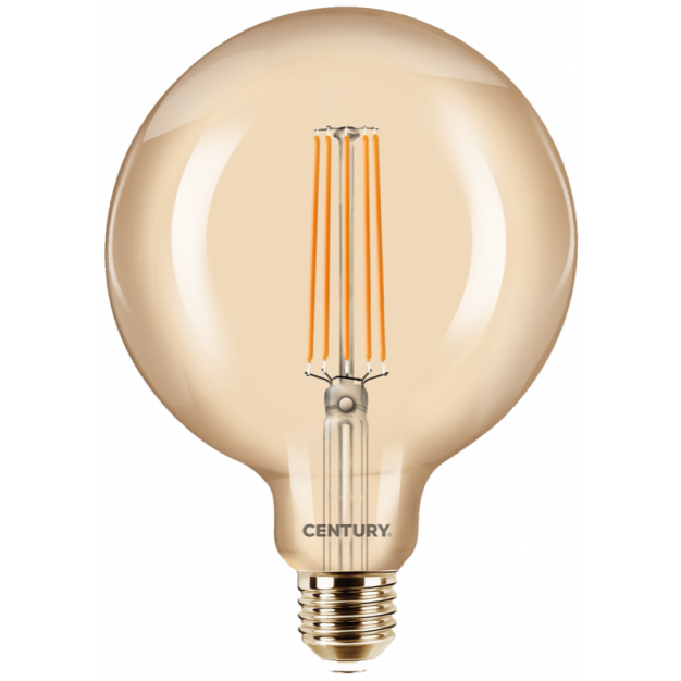 Century Italia LED filament lamp - Ø 12,5 x 17 cm - E27 - 11W dimbaar - 2200K - amber