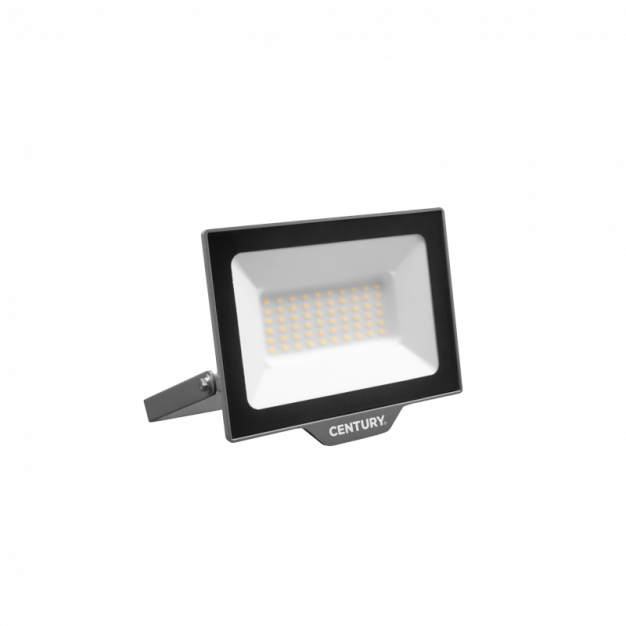 Century Italia Smile - verstraler met sensor - 19 x 2,9 x 18,6 cm - 50W LED incl. - 4000K - IP65 - zwart