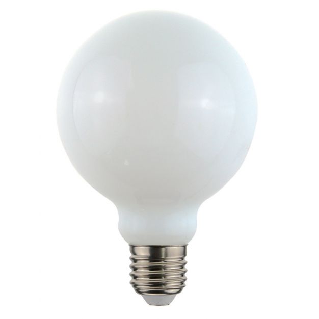 Daylight Italia LED filament lamp - Ø 9,5 x 13,5 cm - E27 - 7,5W niet dimbaar - 2700K - opaal