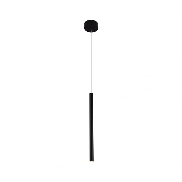 Maxlight Organic - hanglamp - Ø 2,5 x 190 cm - 1W LED incl. - zwart