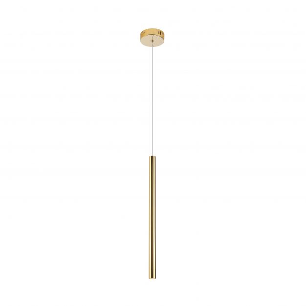 Maxlight Organic - hanglamp - Ø 2,5 x 190 cm - 1W LED incl. - goud