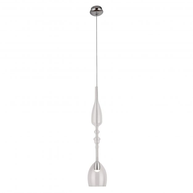Maxlight Murano - hanglamp - Ø 10 x 190 cm - 3W LED incl. - chroom