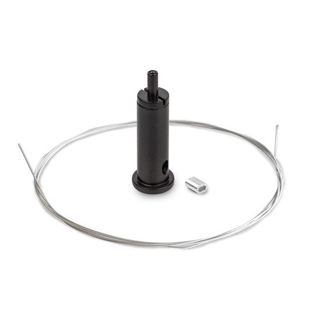 KLUS RG-1 - bevestigingsset inclusief kabel 100cm - zwart
