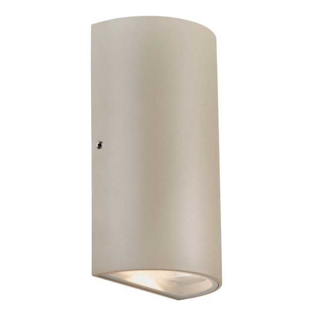Nordlux Rold Rond - buiten wandverlichting - 9 x 16 x 5,5 cm - 2 x 5W LED incl. - IP44 - taupe
