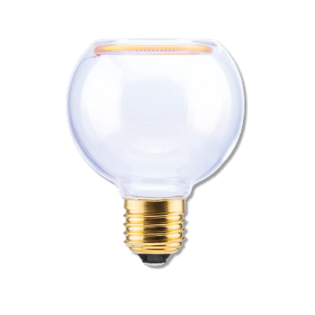 Segula LED lamp - Floating Globe - Ø 12,5 x 12,5 cm - E27 - 3,6W dimbaar -1900K- transparant