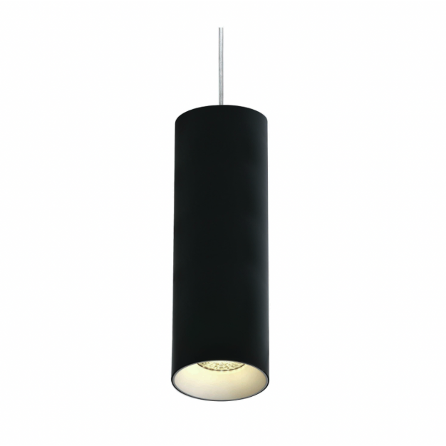 ONE Light Cylinder - hanglamp - Ø 7,5 x 224 cm - zwart