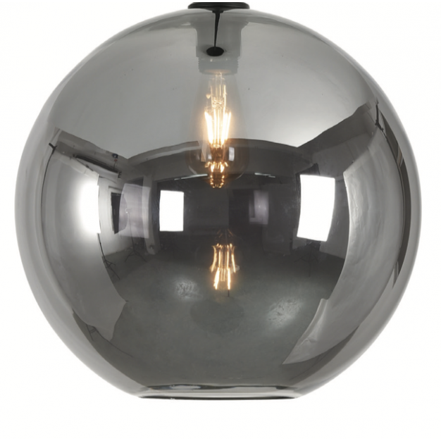 Artdelight Marino - glazen lampenkap - Ø 40 cm - titan