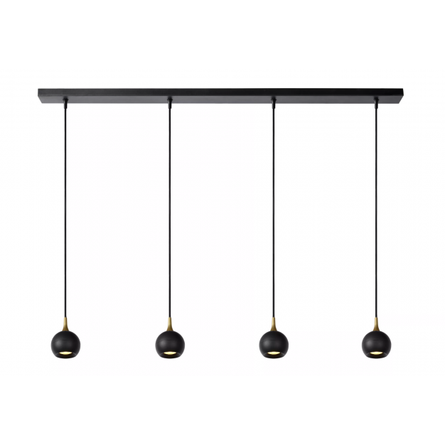 Lucide Favori - hanglamp - 100 x 10 x 100 cm - zwart