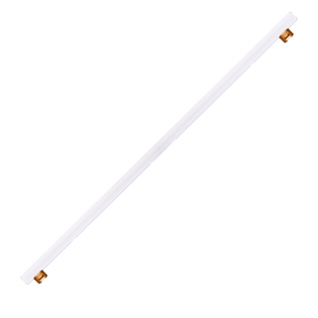 Segula LED lamp - Linear - Ø 3 x 100 cm - S14s - 15W dimbaar - 1900K - melkwit
