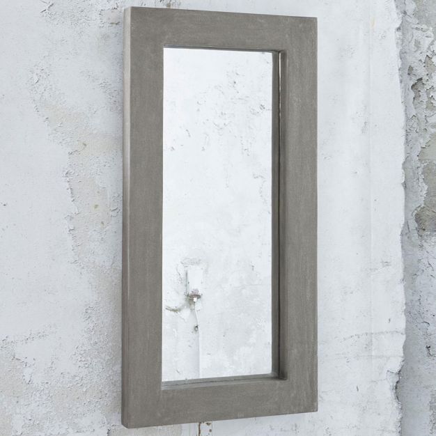 Vico Stuco - spiegel - 100 x 50 x 8 cm - beton ciré (laatste stuks!)