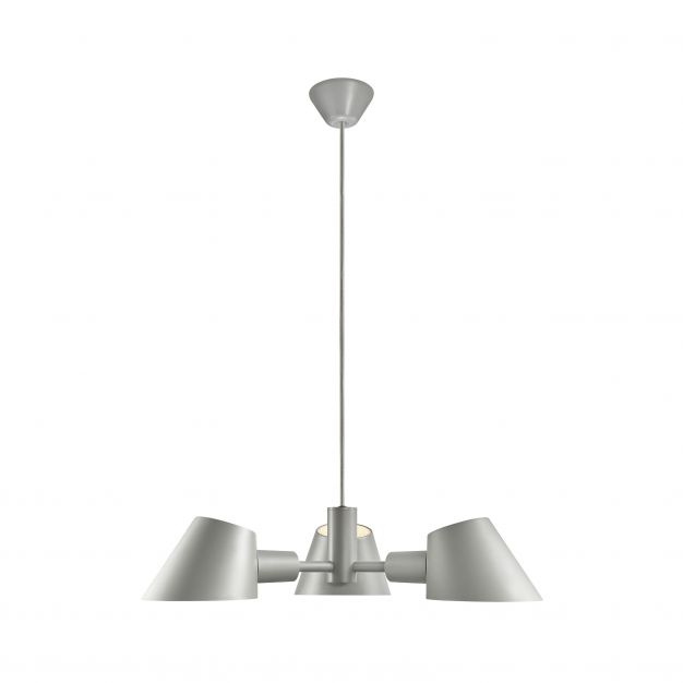 Design for the People Stay 3-Spot - hanglamp - Ø 60 x 319,4 cm - grijs