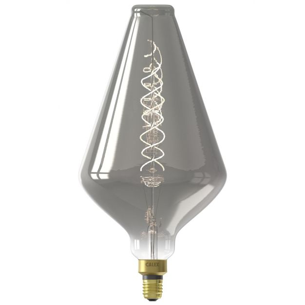 Calex Vienna LED lamp - Ø 18,8 x 39 cm - E27 - 6W - dimbaar - 1800K - titanium