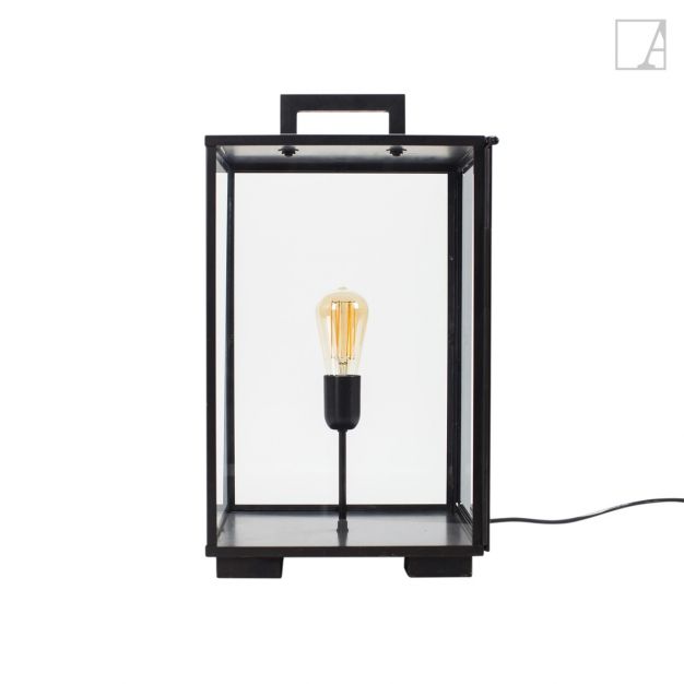 Authentage Vitrine Table Lantern Outdoor - vloer- en tafellamp - 30 x 30 x 55 cm - IP43 - brons