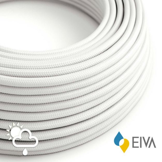 Creative Cables EIVA - textielsnoer - IP65 - per 100 cm - wit