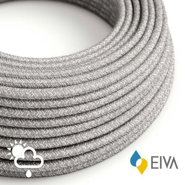 Creative Cables EIVA - textielsnoer - IP65 - per 100 cm - grijs