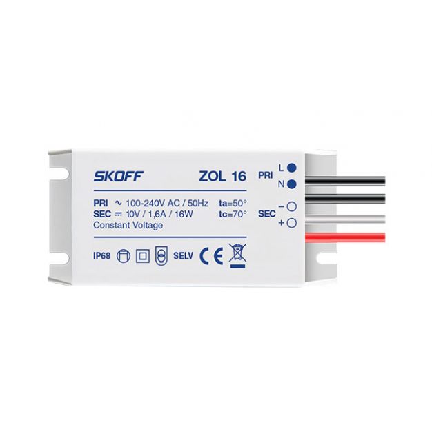 Skoff LED driver - 10Vdc/230V - 16W