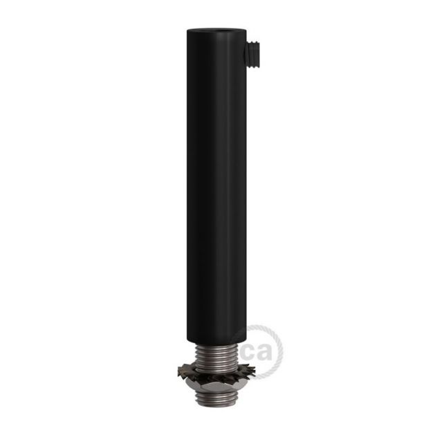 Creative Cables - snoeraanspanner - Ø 1,3 x 7 cm - metalen design trekontlaster - zwart