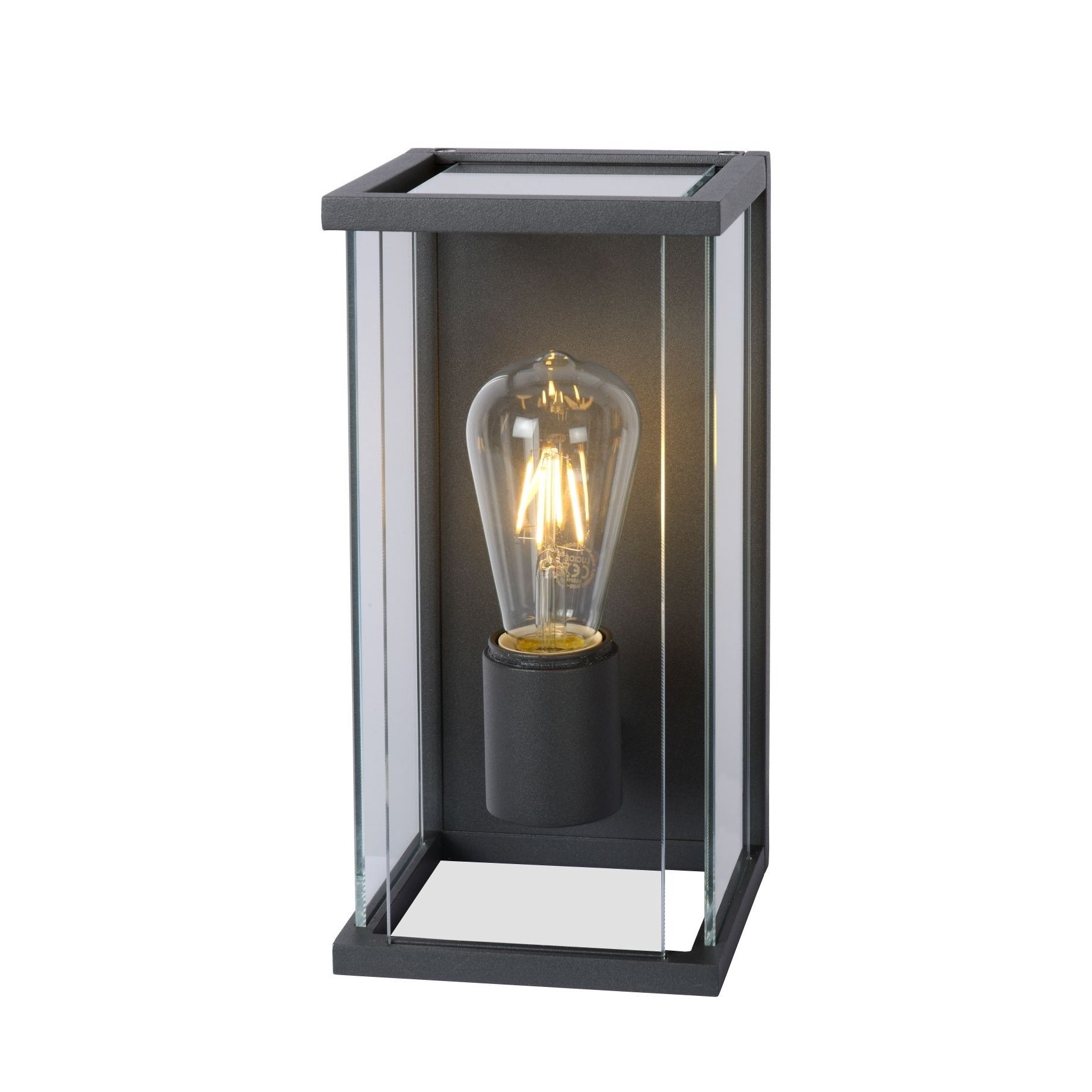 faillissement Schepsel Geweldig Lucide Claire - buiten wandverlichting met sensor - 14 x 16 x 29 cm - IP54 - antraciet | Lichtkoning faillissement Schepsel Geweldig Lucide Claire - buiten wandverlichting met sensor - 14 x 16 x 29 cm - IP54 - antraciet | Lichtkoning