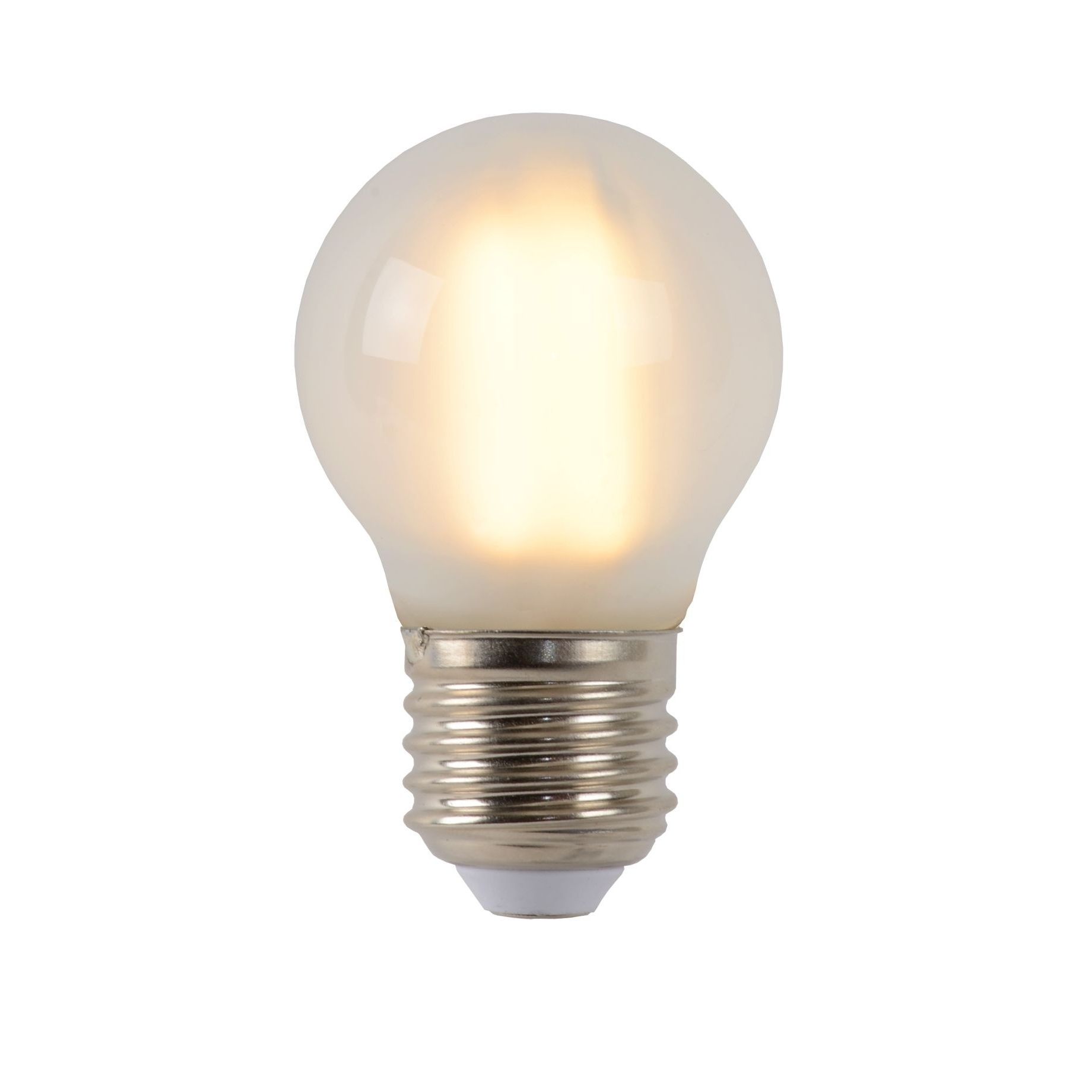 Mand Ondergeschikt Handig Lucide LED filament lamp - Ø 4,5 x 7,4 cm - E27 - 4W dimbaar - 2700K -  albast | Lichtkoning