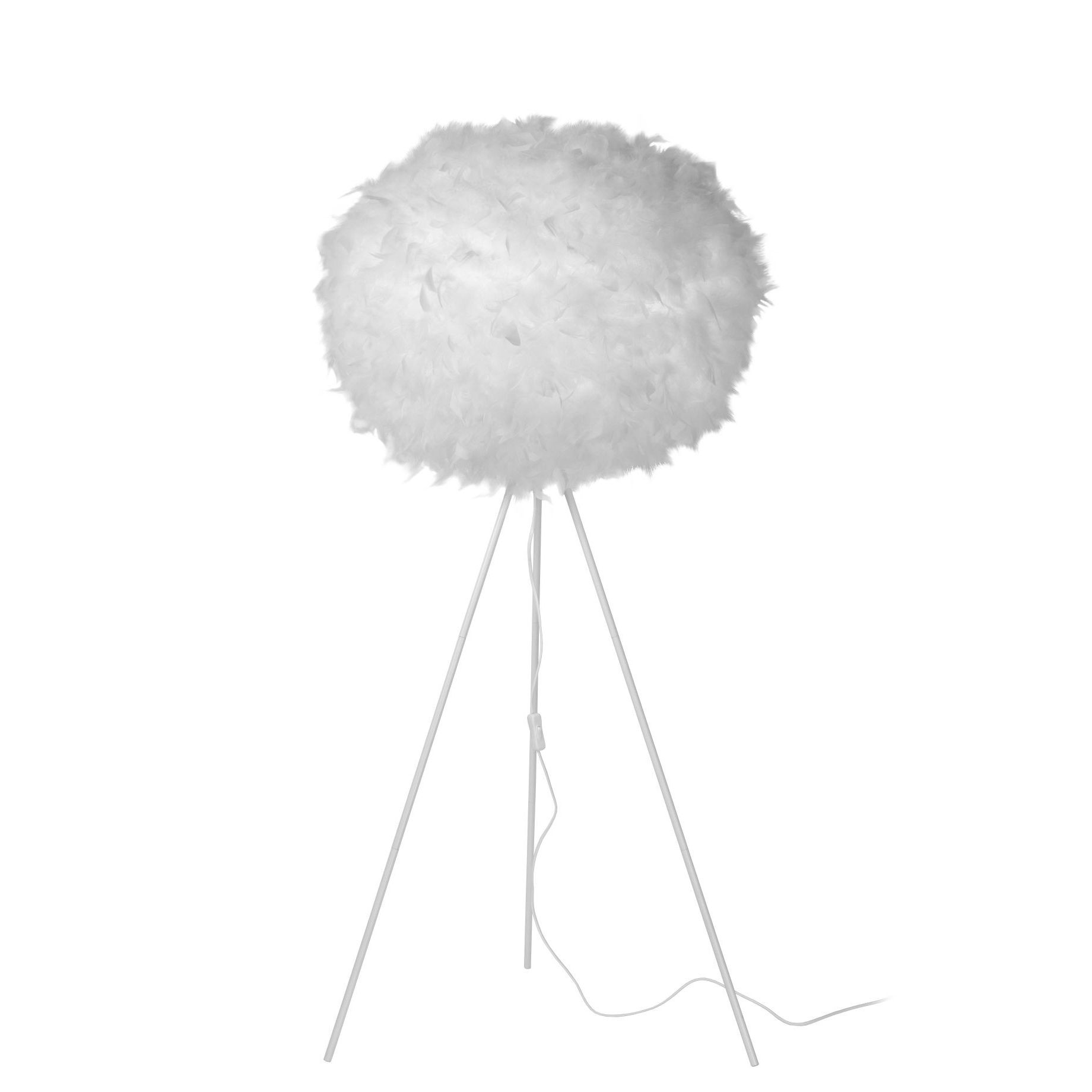 Berekening Wegrijden Voor een dagje uit Lucide Goosy Soft - staanlamp - 142 cm - Wit | Lichtkoning