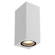 Lucide Zaro - buiten wandlamp - 7,8 x 6,8 x 16 cm - IP44 - wit