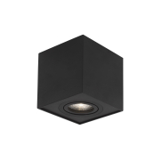 Nova Luce Rende - opbouwspot - 8 x 8 x 9 cm - zwart