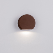 Nova Luce Sango - buiten wandverlichting - 10 x 8,5 x 3,5 cm - 4W LED incl. - IP54 - corten