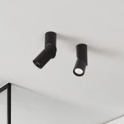 Nova Luce Oberon - opbouwspot - Ø 6 x 18 cm - 6W LED incl. - zwart
