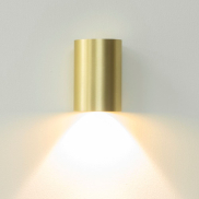 Artdelight Brody - wandlamp - Ø 7,2 x 11 cm - 4W LED incl. - IP54 -  geborsteld goud