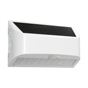 Century Italia Arcadia Max - buiten wandlamp op zonne-energie met sensor - 18 x 6,2 x 11,3 cm - 6W LED incl. - IP65 - wit