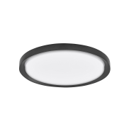 Nova Luce Troy - plafondverlichting - Ø 46 x 7,5 cm - 40W dimbare LED incl. - mat zwart en mat wit