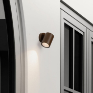 Nova Luce Jackie - buiten wandverlichting - Ø 6 x 8 x 8 cm - 3W LED incl. - IP65 - corten
