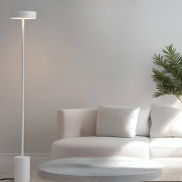 Nova Luce Thea - vloerlamp - Ø 20 x 135 cm - 17W  LED incl. - zandwit