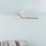 Faro Heywood L - plafondventilator - Ø 132 cm - mat wit en den