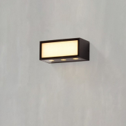 Nova Luce Inga - buiten wandverlichting - 15,3 x 6,5 x 7,3 cm - 11W LED incl. - IP65 - donker antraciet