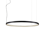 VK Lighting Circulus - hanglamp - Ø 92,2 x 200 cm - 42W dimbare LED incl. - zwart