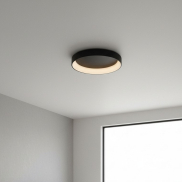 Lucide Talowe - plafondverlichting - Ø 80 x 13 cm - 80W dimbare LED incl. - zwart