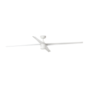 Faro Attos - plafondventilator met licht en afstandsbediening - Ø 213 cm - 18W dimbare LED incl. - wit