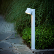 Lucide Dingo LED - tuinpaal - 18 x 70 x 11 cm - 5W dimbare LED incl. - IP44 - wit