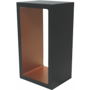 Artdelight Corridor - tafellamp - 18,2 x 10 x 8 cm - 3 stappen dimmer - 6W LED incl. - IP40 - zwart en goud