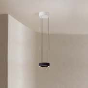 Nova Luce Afi - hanglamp - Ø 20 x 280 cm - 24W dimbare LED incl. - zwart
