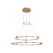 Nova Luce Dion - magnetische cirkelvormige structuur - Ø 80 x 150 cm - geschikt tot maximum 200W LED - satijn goud