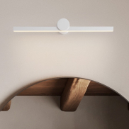 Nova Luce Breggo - wandlamp - 61 x 7,5 x 10 cm - 12W LED incl. - IP54 - zandwit